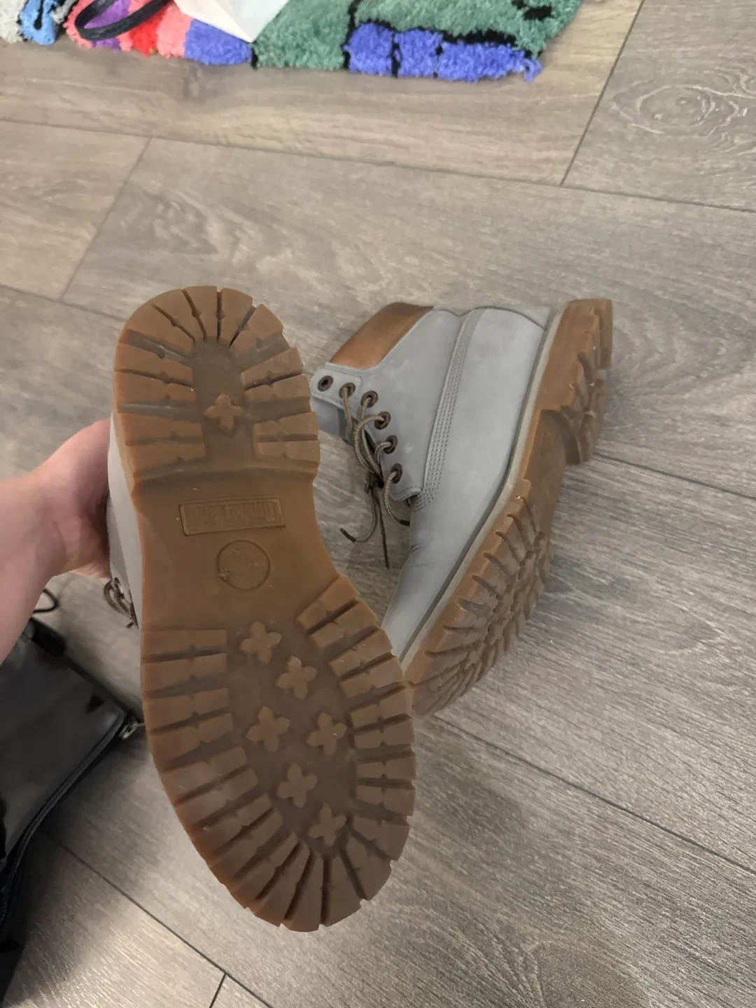 Limited edition: Timberland Women's Grey and Copper Boots image indicator(4)