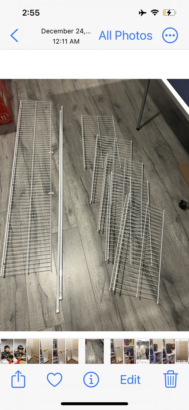 White Closet Shelving System