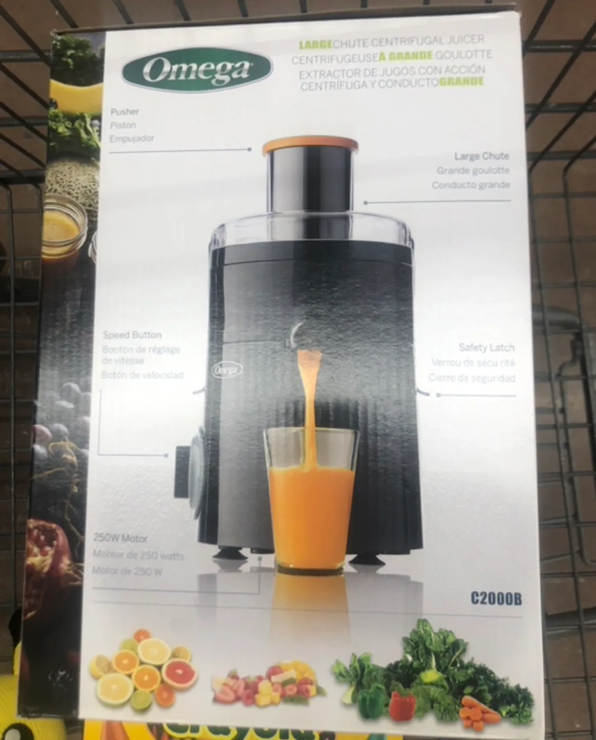 Omega C2000B Large Chute High Speed Centrifugal Juicer image indicator(2)