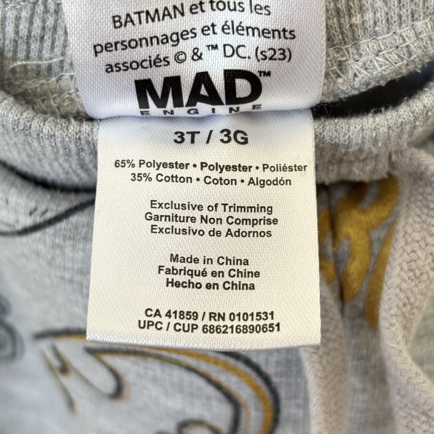Toddler Boy's Batman Joggers - Size 3T - photo 5