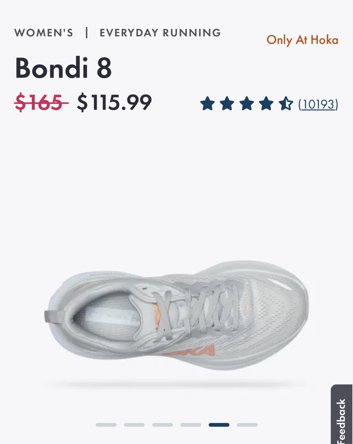 Hoka Bondi 8 Women's Running Shoes - Size 6 - photo 3