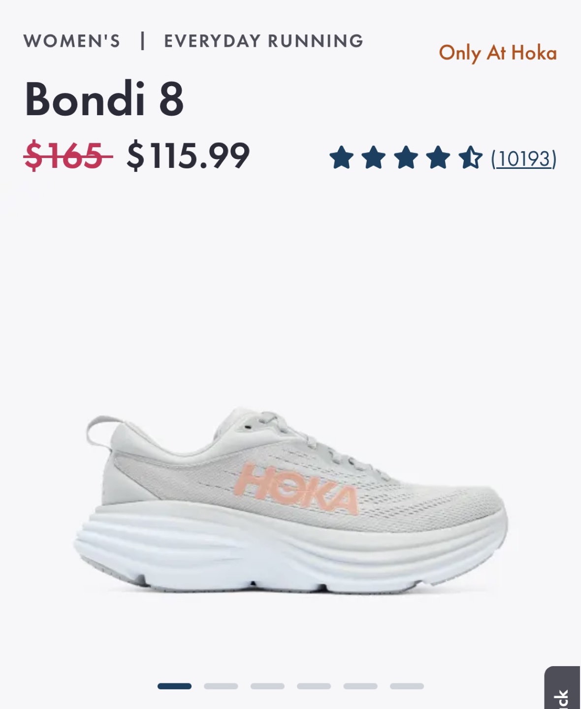 Hoka Bondi 8 Women's Running Shoes - Size 6