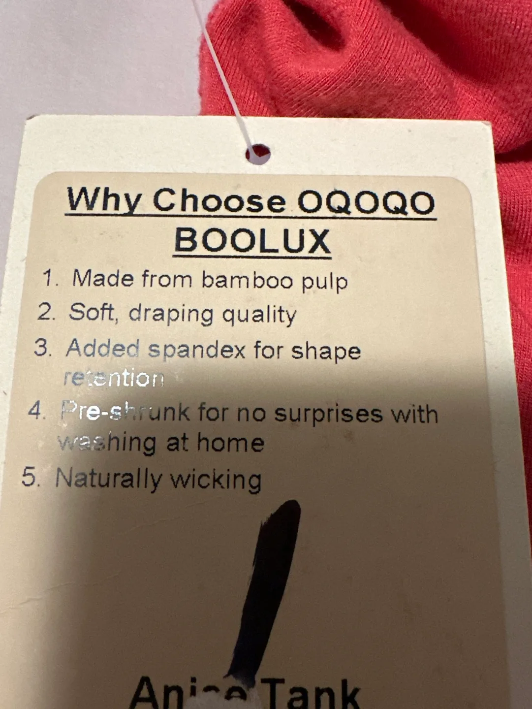 OQOQO BOOLUX by Lululemon Pink Criss-Cross Tank Top XS image indicator(5)