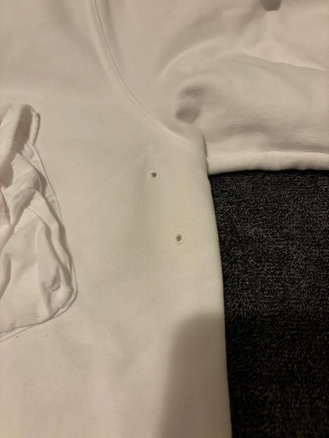 Stone Island White Cargo Pocket Mockneck Sweatshirt image indicator(5)