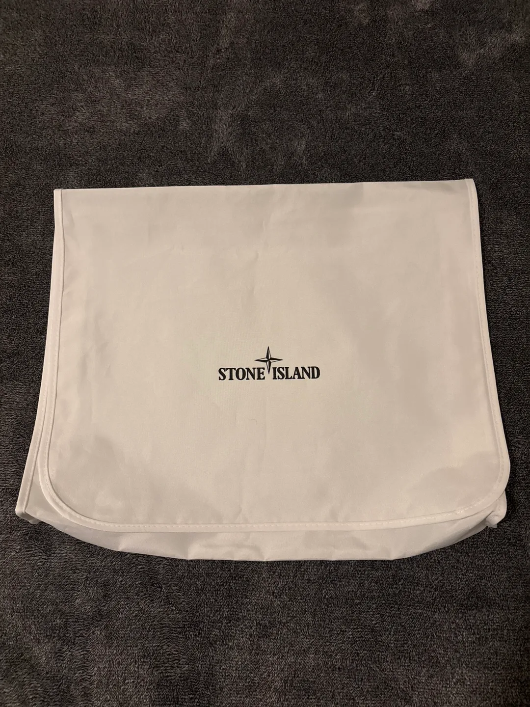 Stone Island White Cargo Pocket Mockneck Sweatshirt image indicator(10)