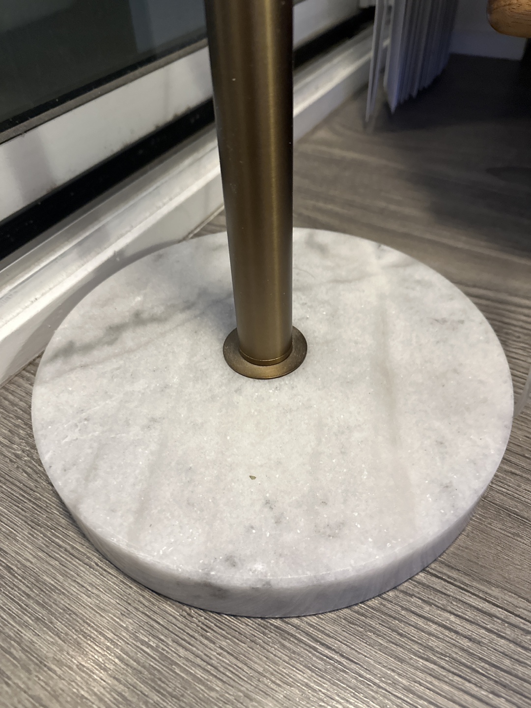 Arc Floor Lamp with Marble Base - photo 2