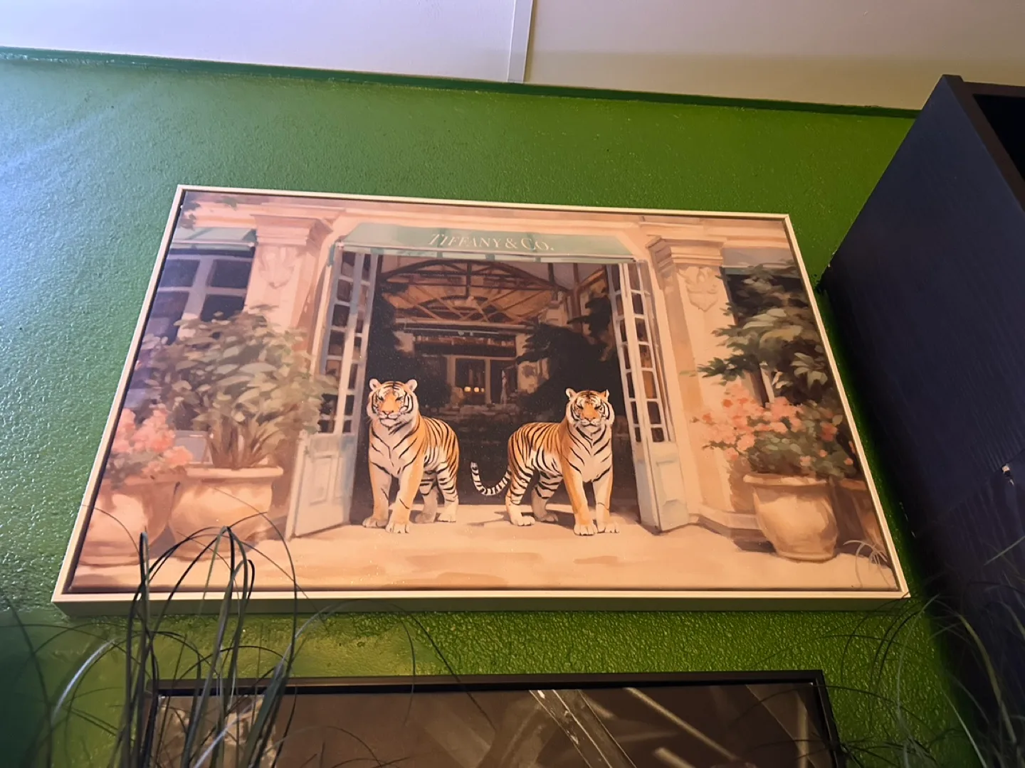 Tiger Themed Decor Bundle: Paintings, Plates & Plush image indicator(4)