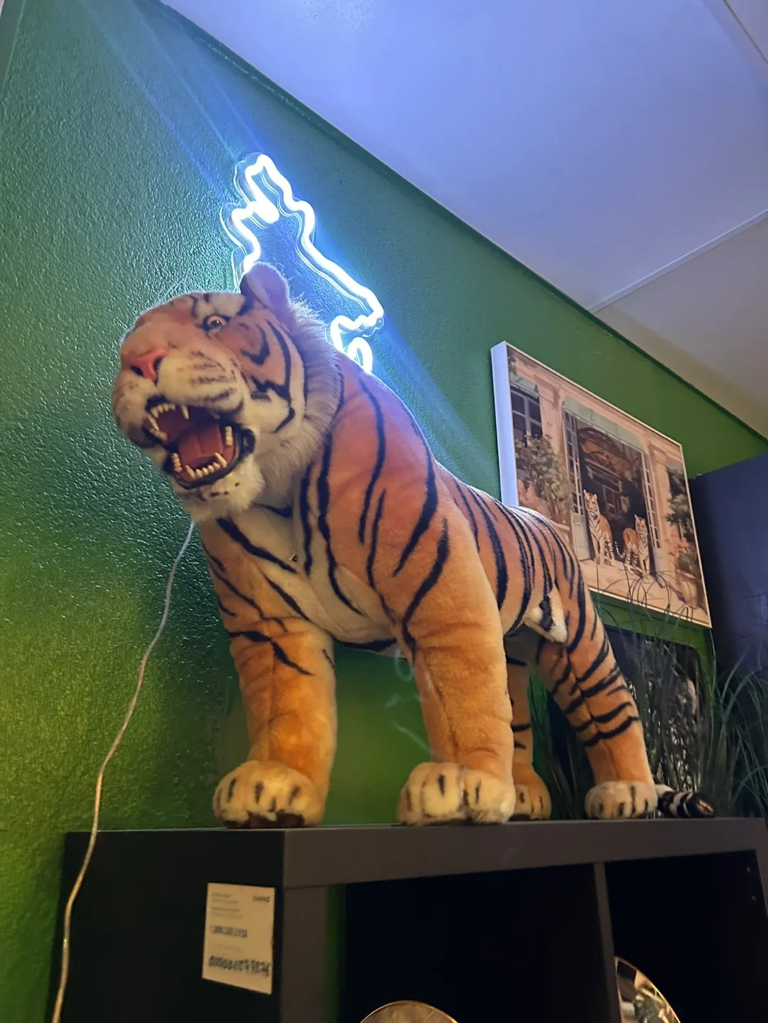 Tiger Themed Decor Bundle: Paintings, Plates & Plush image indicator(5)