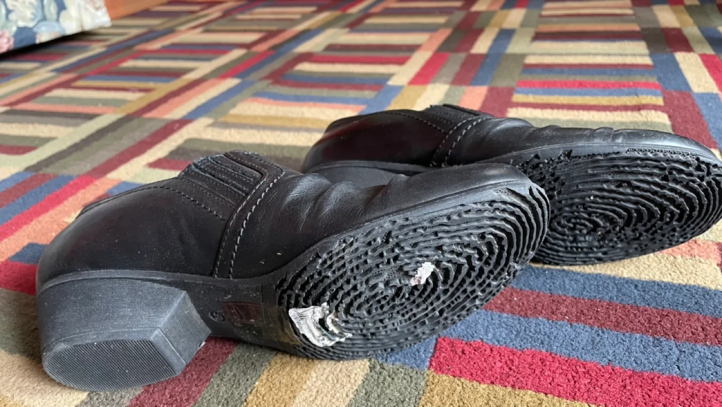 Luca Ferri Women's Black Leather Slip-On Shoes image indicator(2)