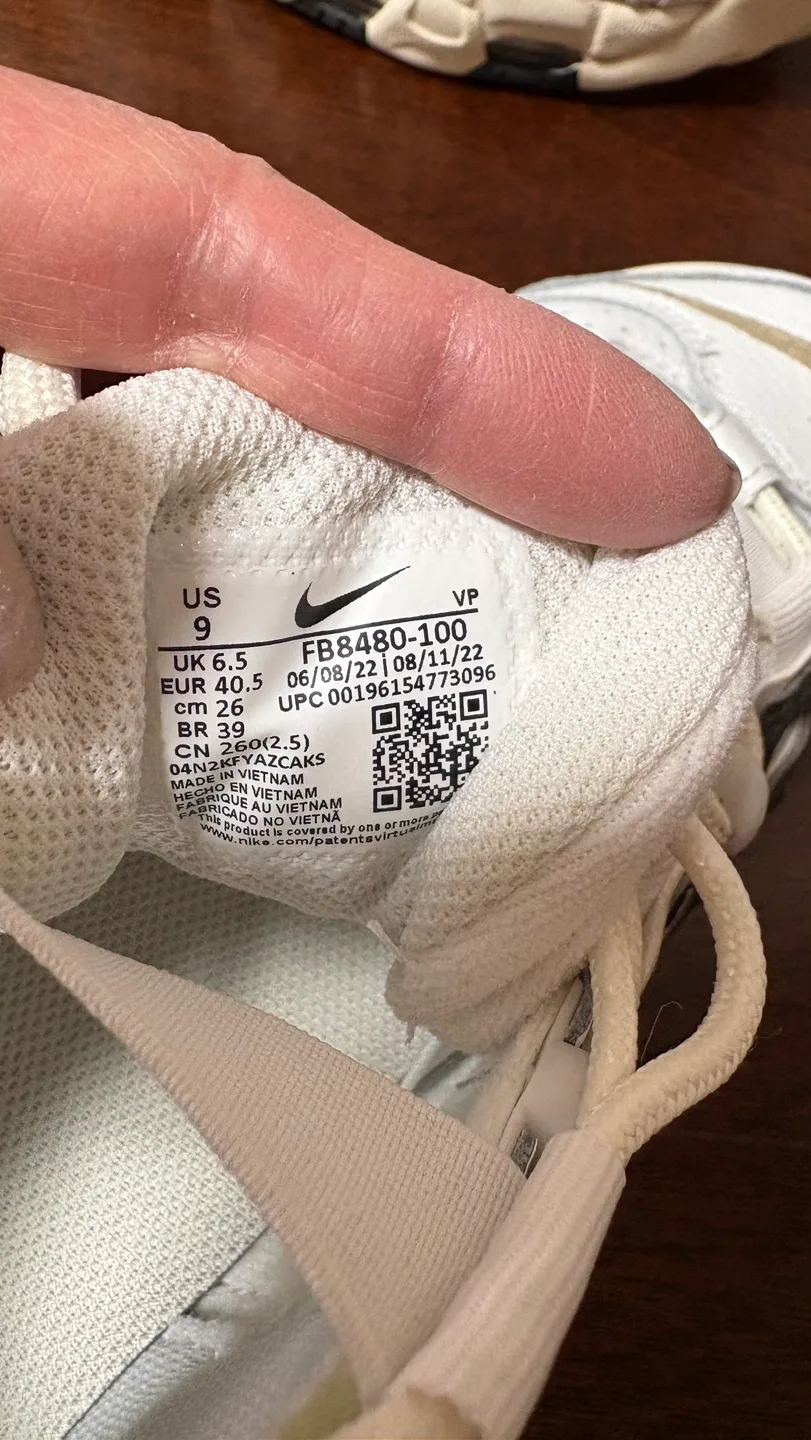 Nike Air More Uptempo 'White/Black' image indicator(6)