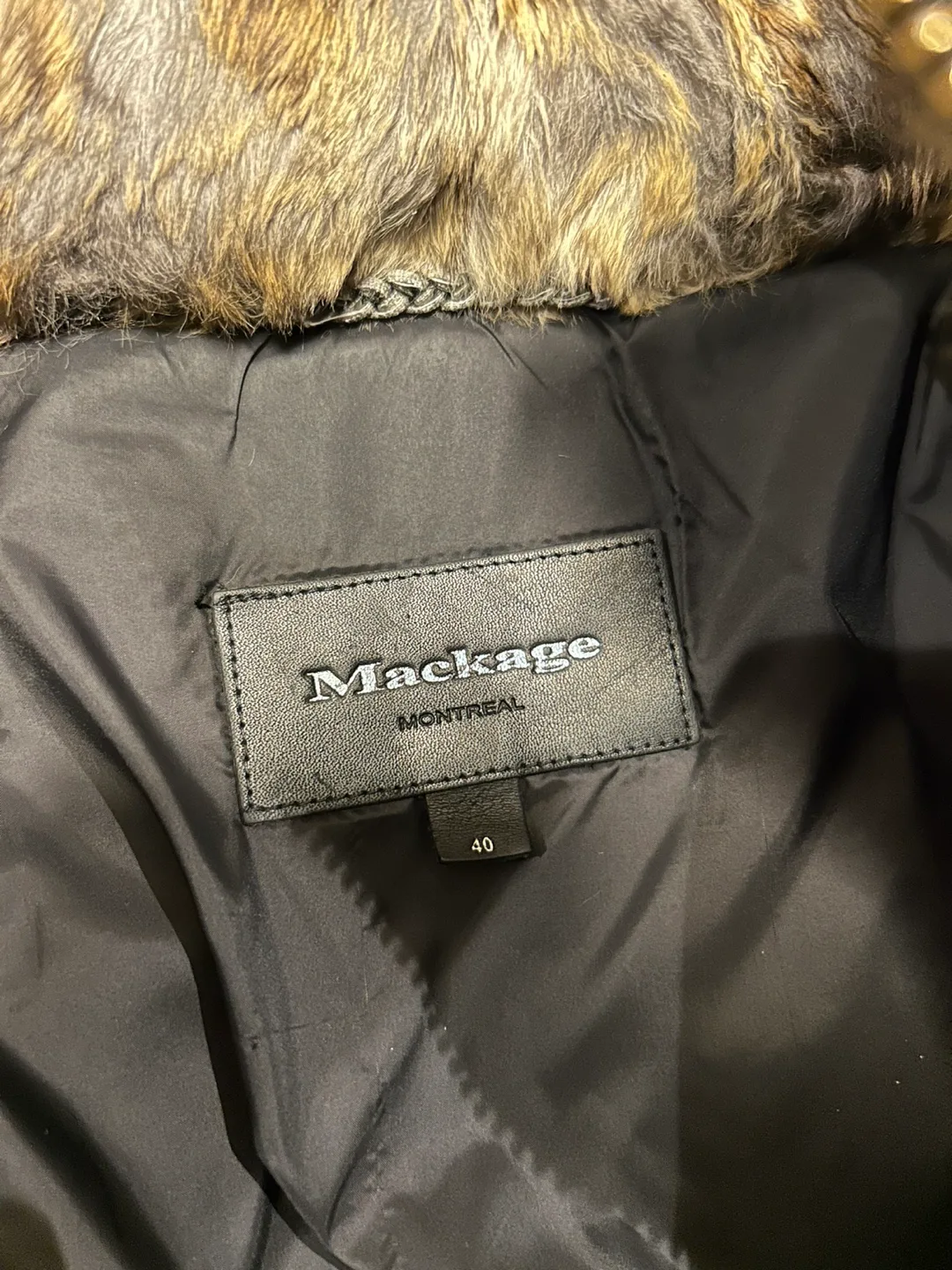 Mackage bomber jacket size 40 image indicator(4)