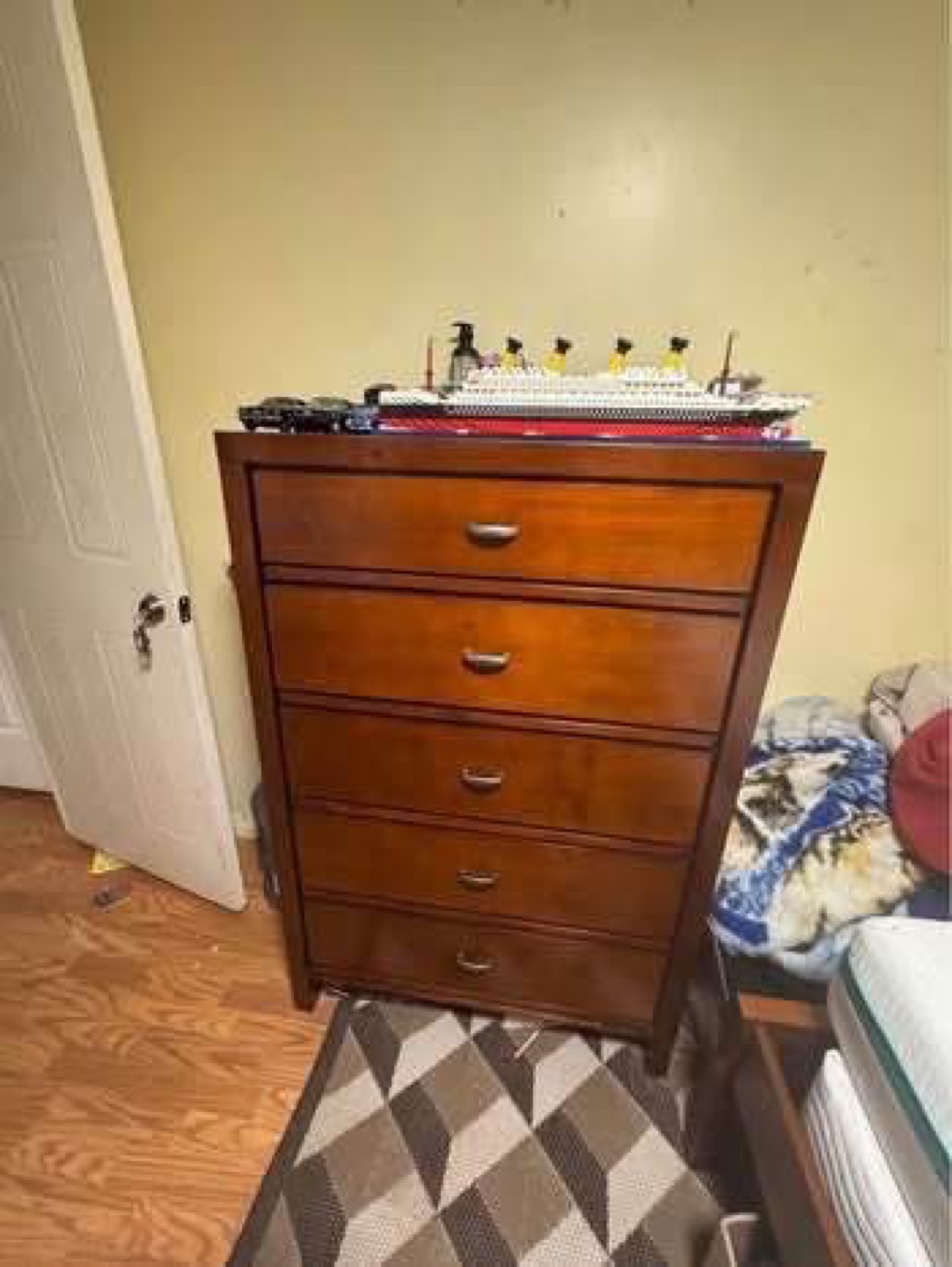Bedroom Set: Tall Chest, Nightstand, and Bed Frame - photo 3