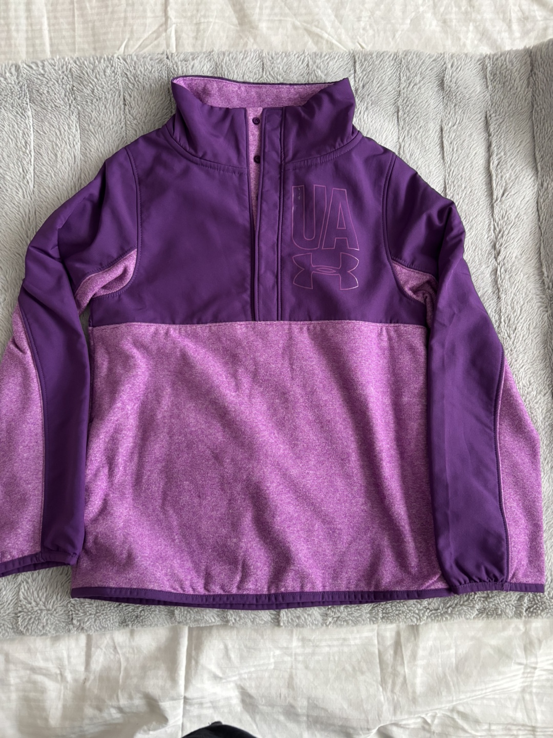 Under Armour Girls' Purple Fleece Pullover
