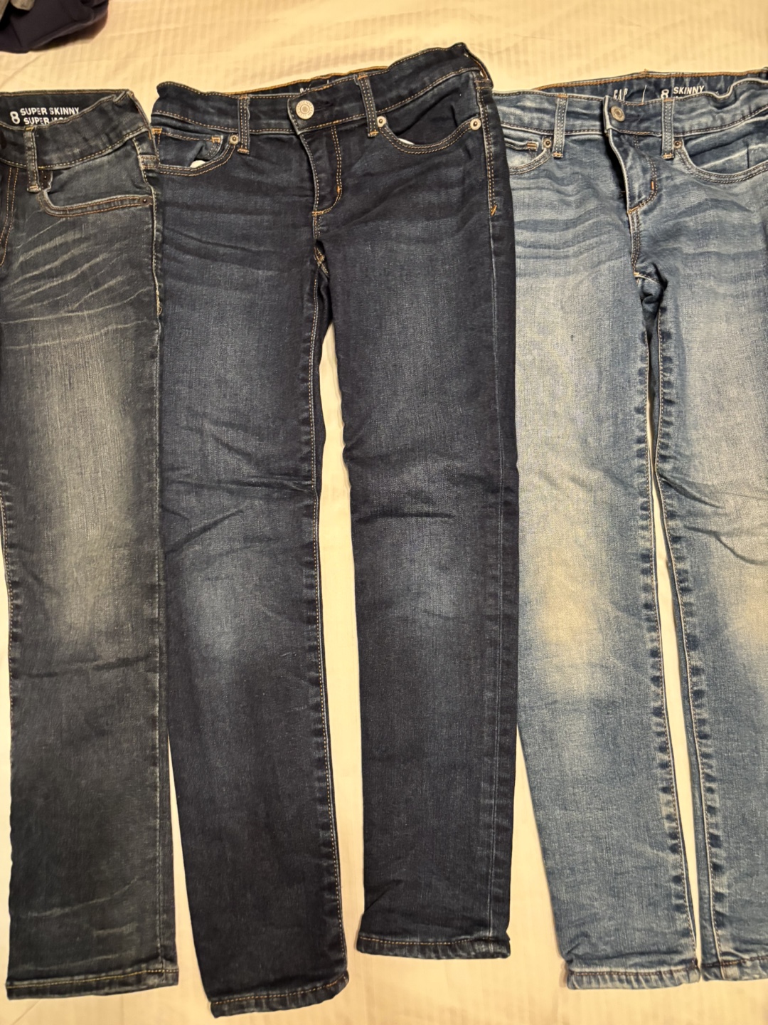 Girls' Size 8 Skinny Jeans - 3 pairs - photo 4