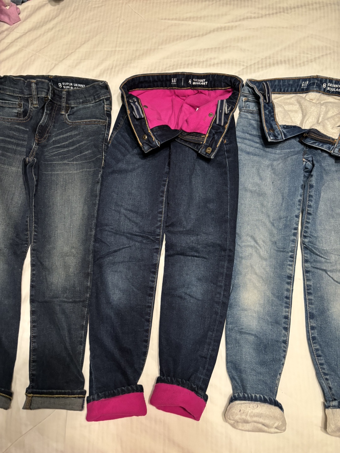 Girls' Size 8 Skinny Jeans - 3 pairs - photo 2