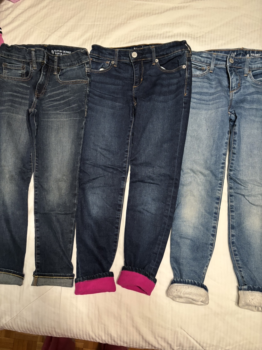 Girls' Size 8 Skinny Jeans - 3 pairs - photo 5