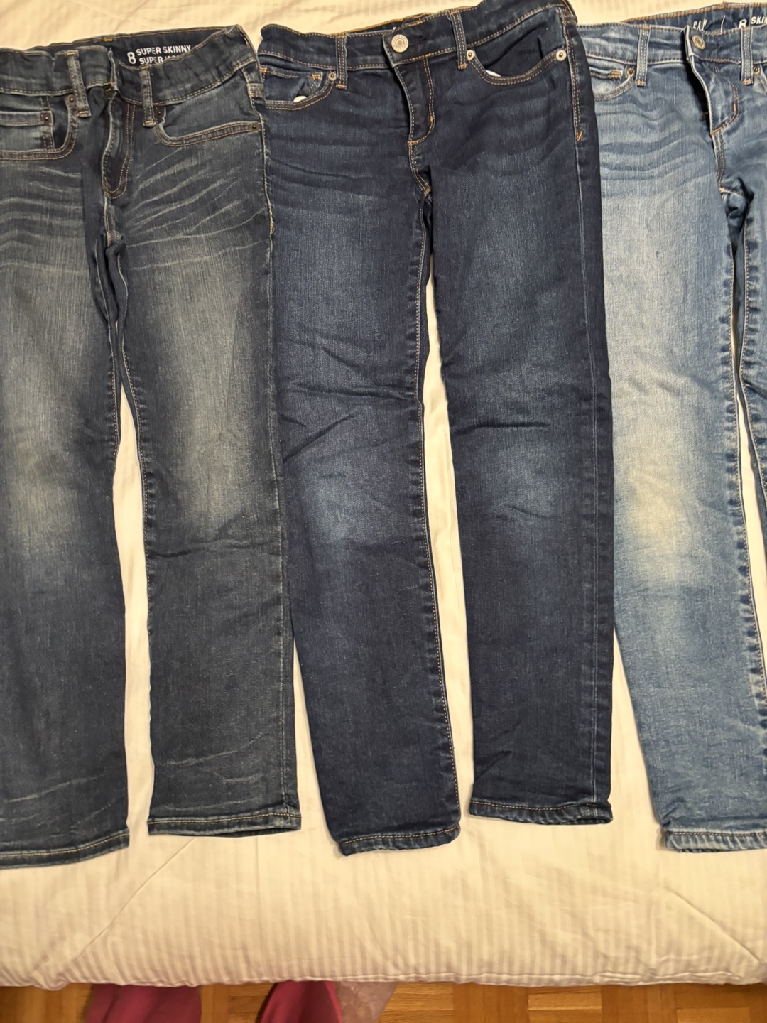 Girls' Size 8 Skinny Jeans - 3 pairs - photo 3