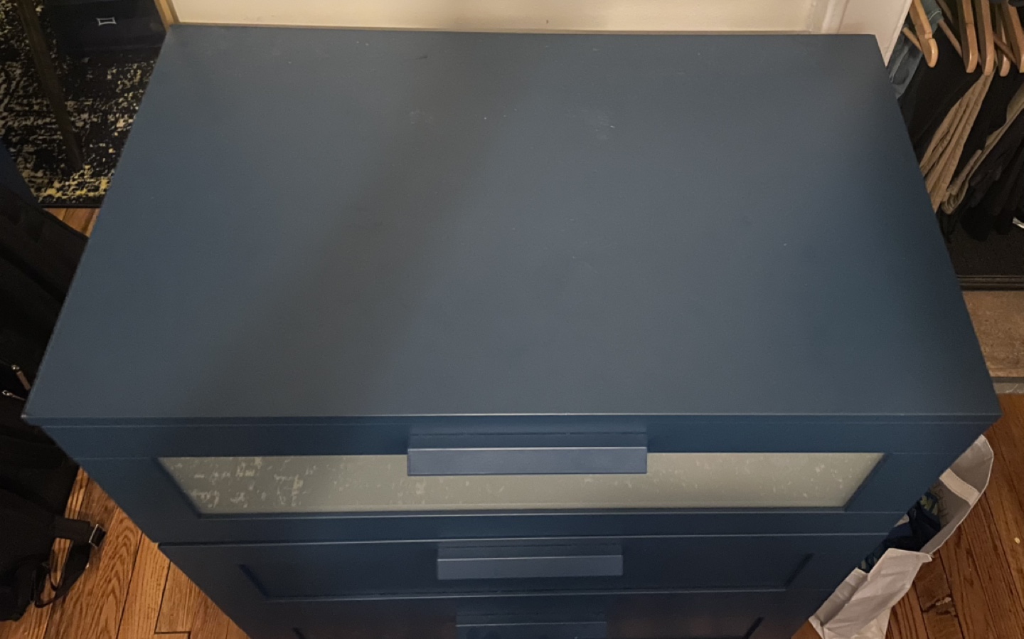 IKEA MALM 3-Drawer Chest - Dark Blue - photo 4