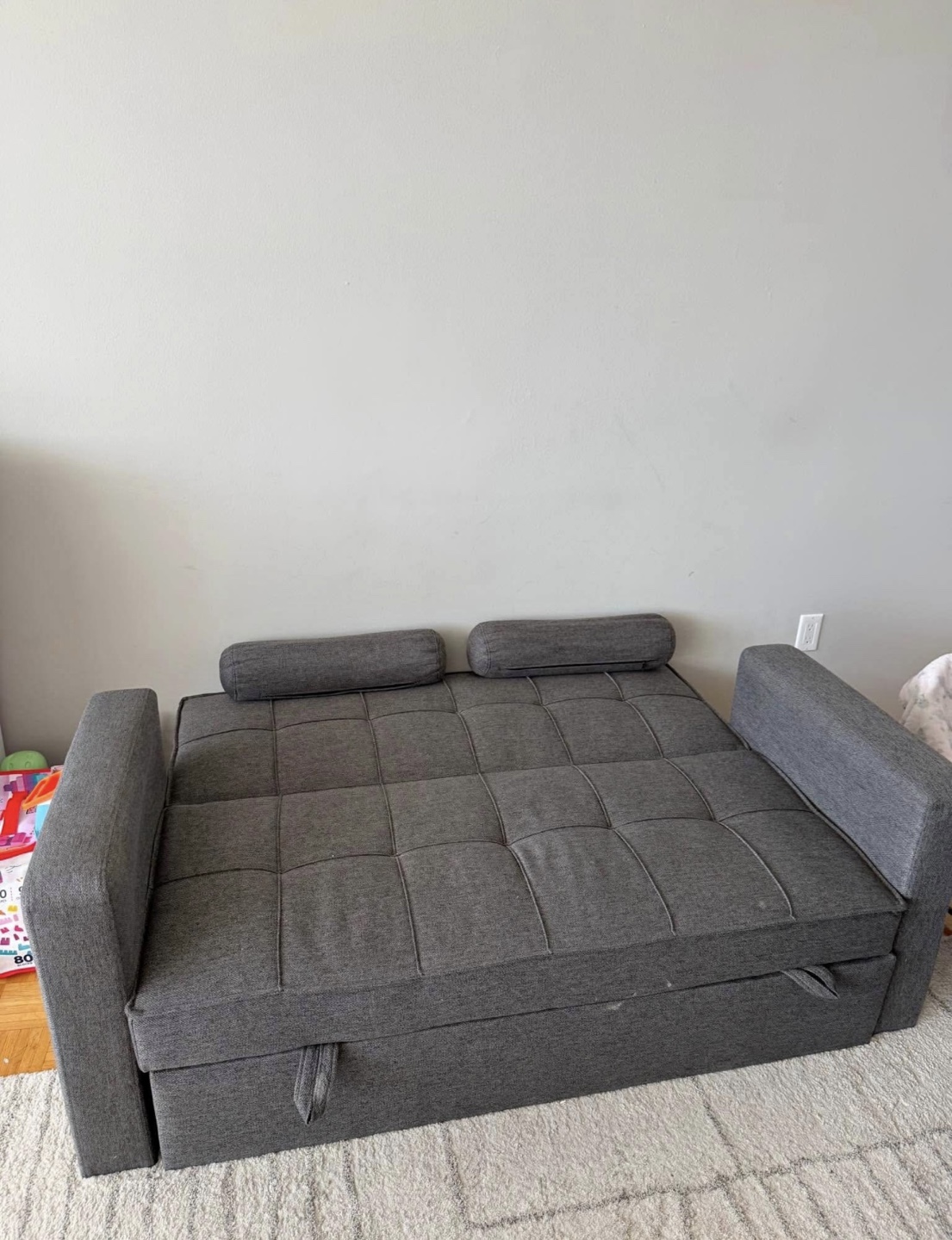 Grey Futon Sofa Bed - photo 3