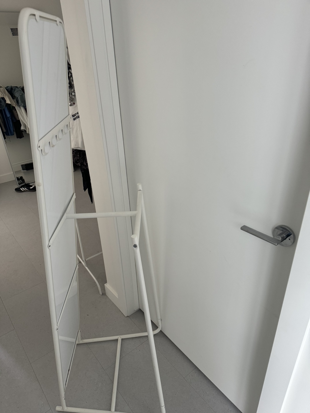 IKEA Full-Length Mirror with Clothes Rack - photo 2