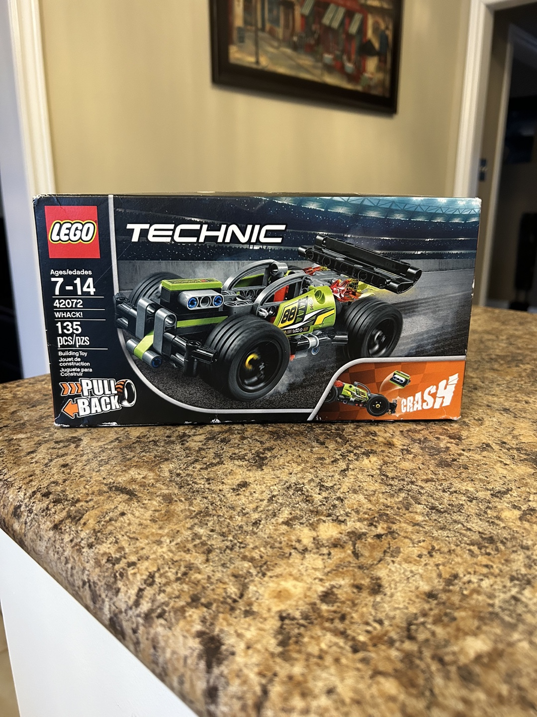 LEGO Technic Whack Racing Car Toy with Powerful Pull-Back Motor,