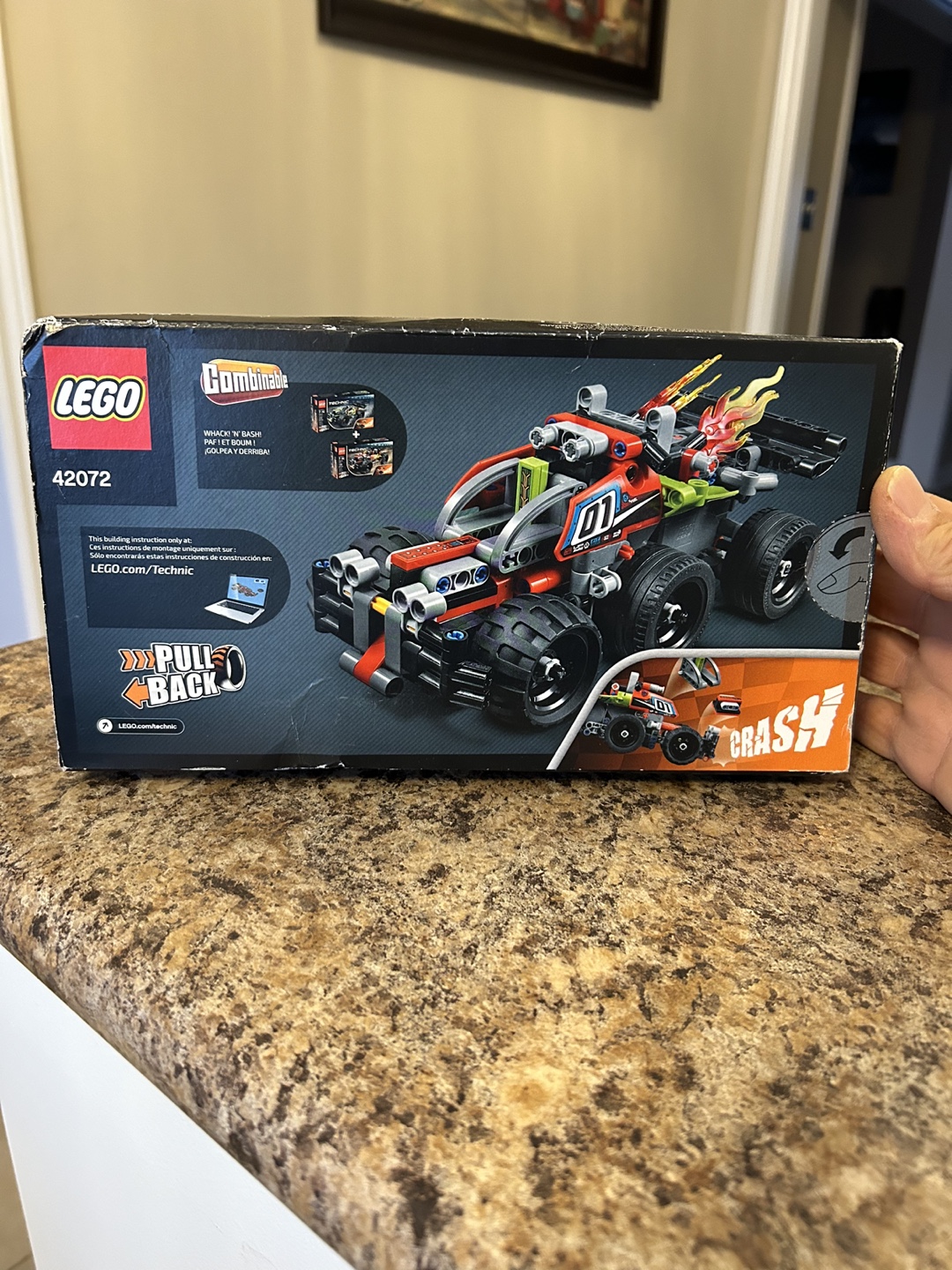 LEGO Technic Whack Racing Car Toy with Powerful Pull-Back Motor, - photo 3