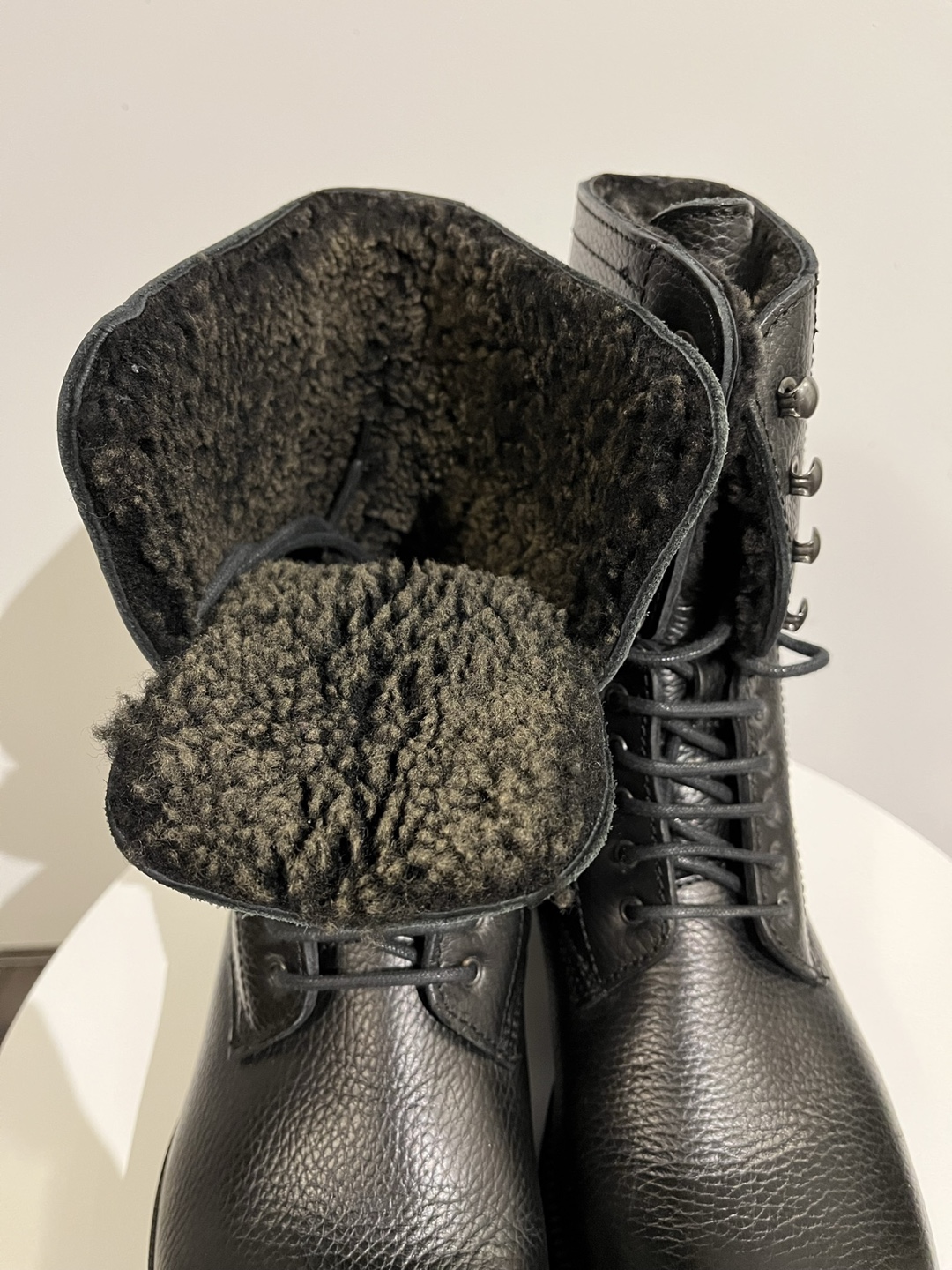 Aquatalia Black Leather Boots - Size 7 - photo 2