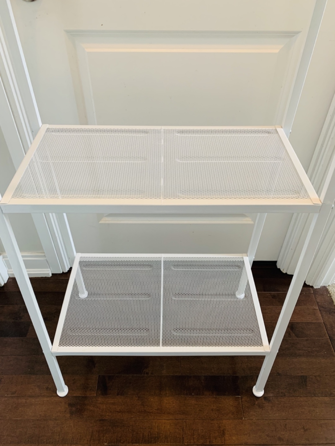 White Metal 4-Tier Shelving Unit - photo 5