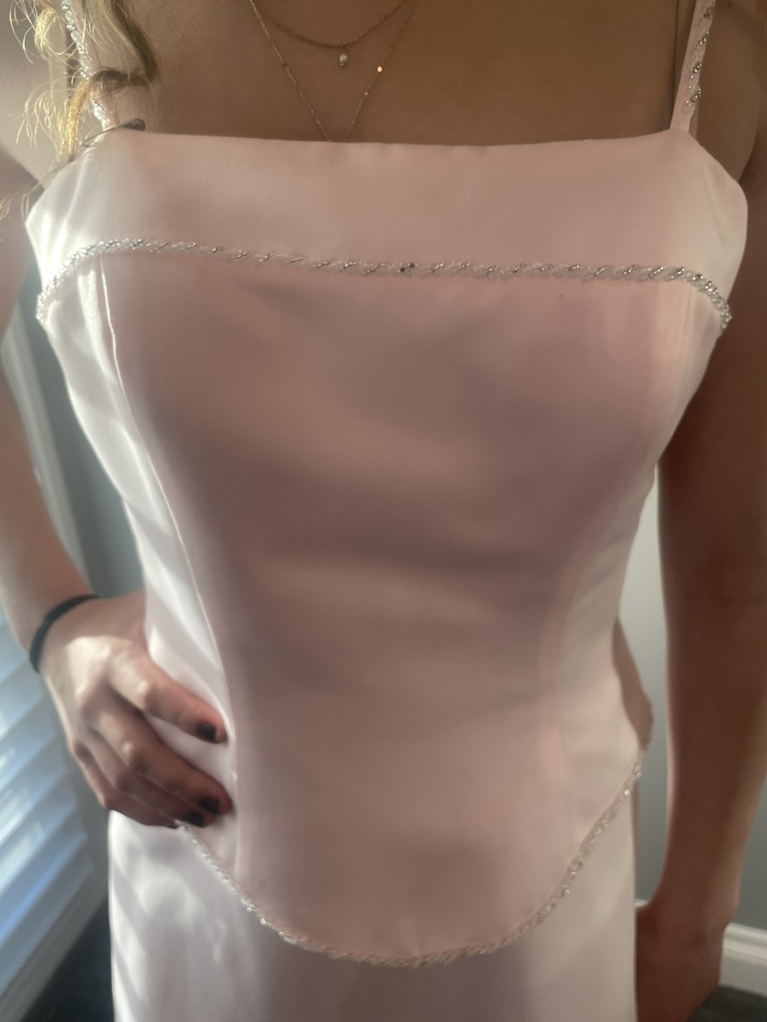 Pink Satin Formal Dress - photo 2