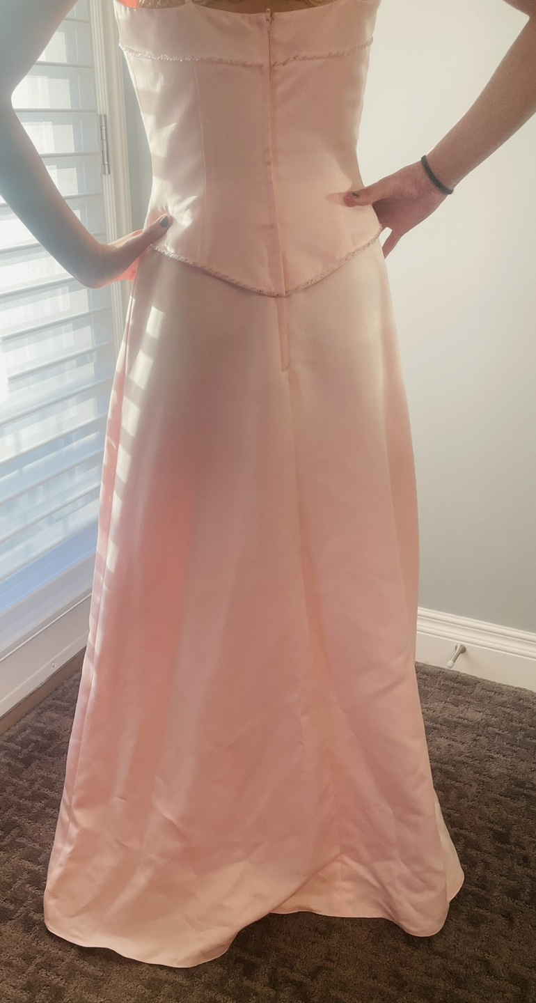 Pink Satin Formal Dress - photo 3