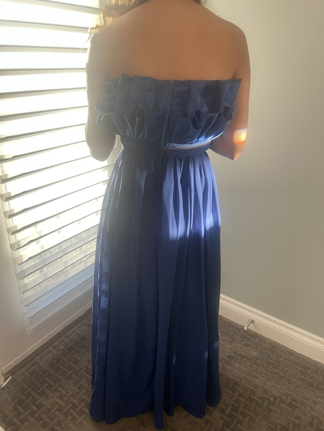 Stunning Royal Blue Strapless  Dress - photo 2