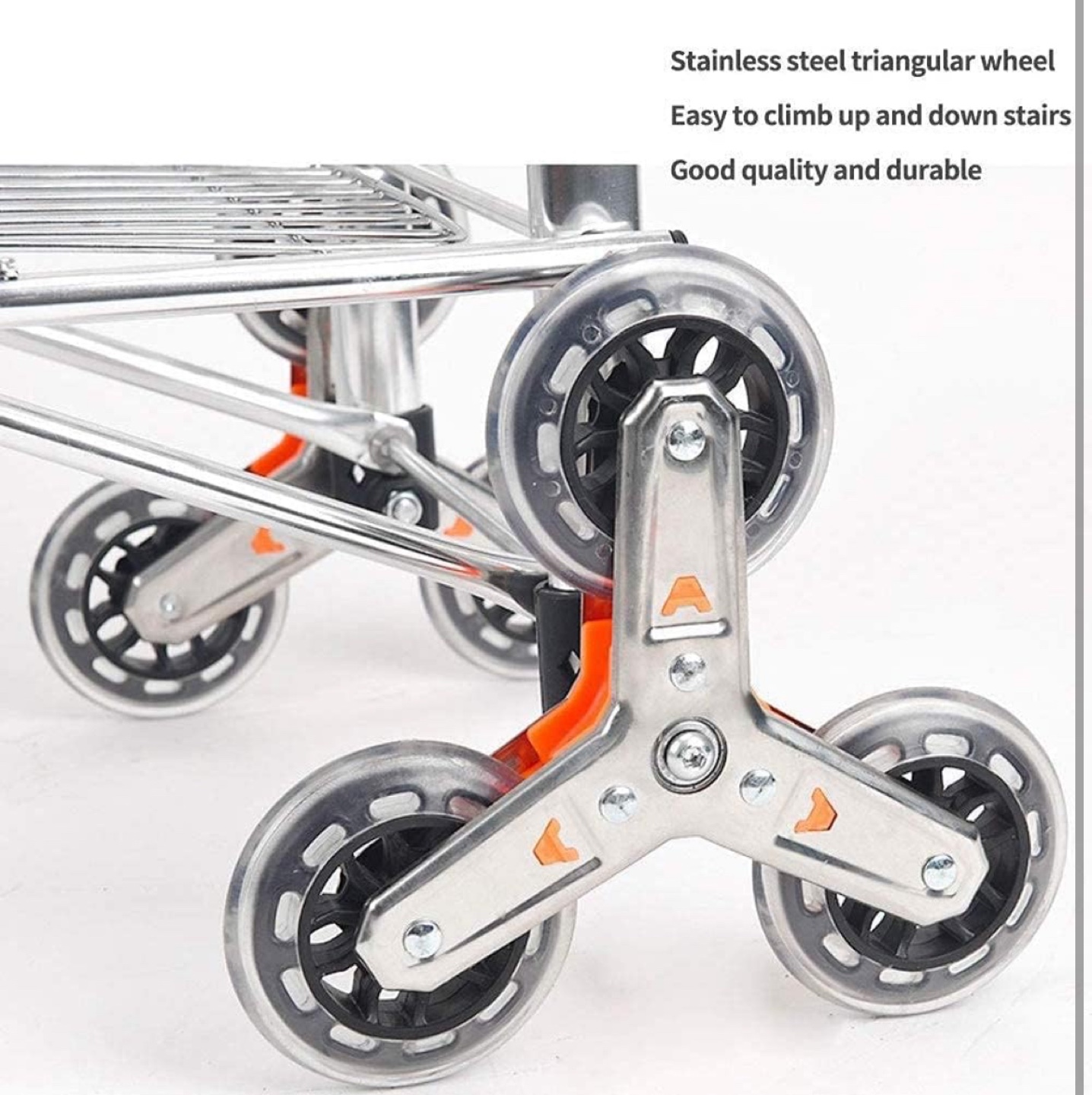 Foldable Shopping Cart with Triangular Wheels - photo 5