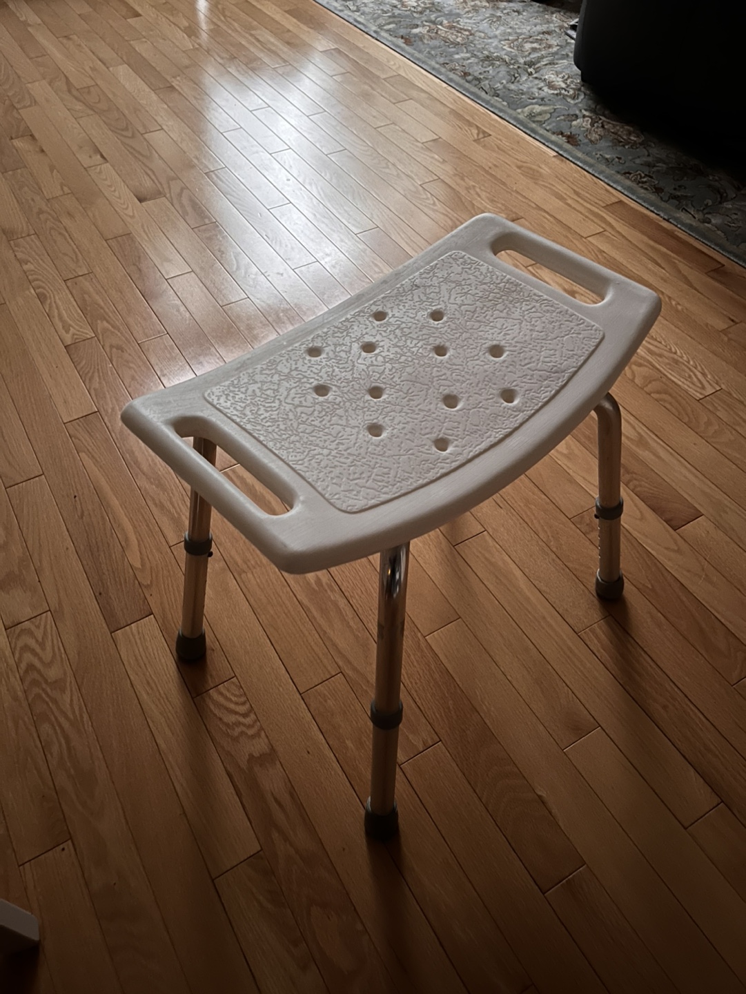 Shower Chair with Adjustable Legs