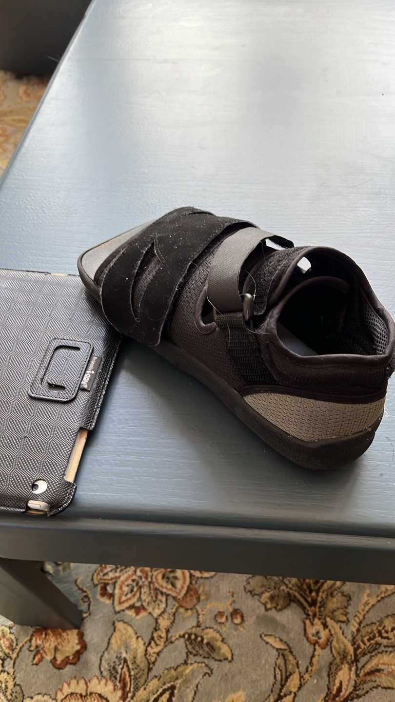 Adult's Black Post-Operative Shoe
