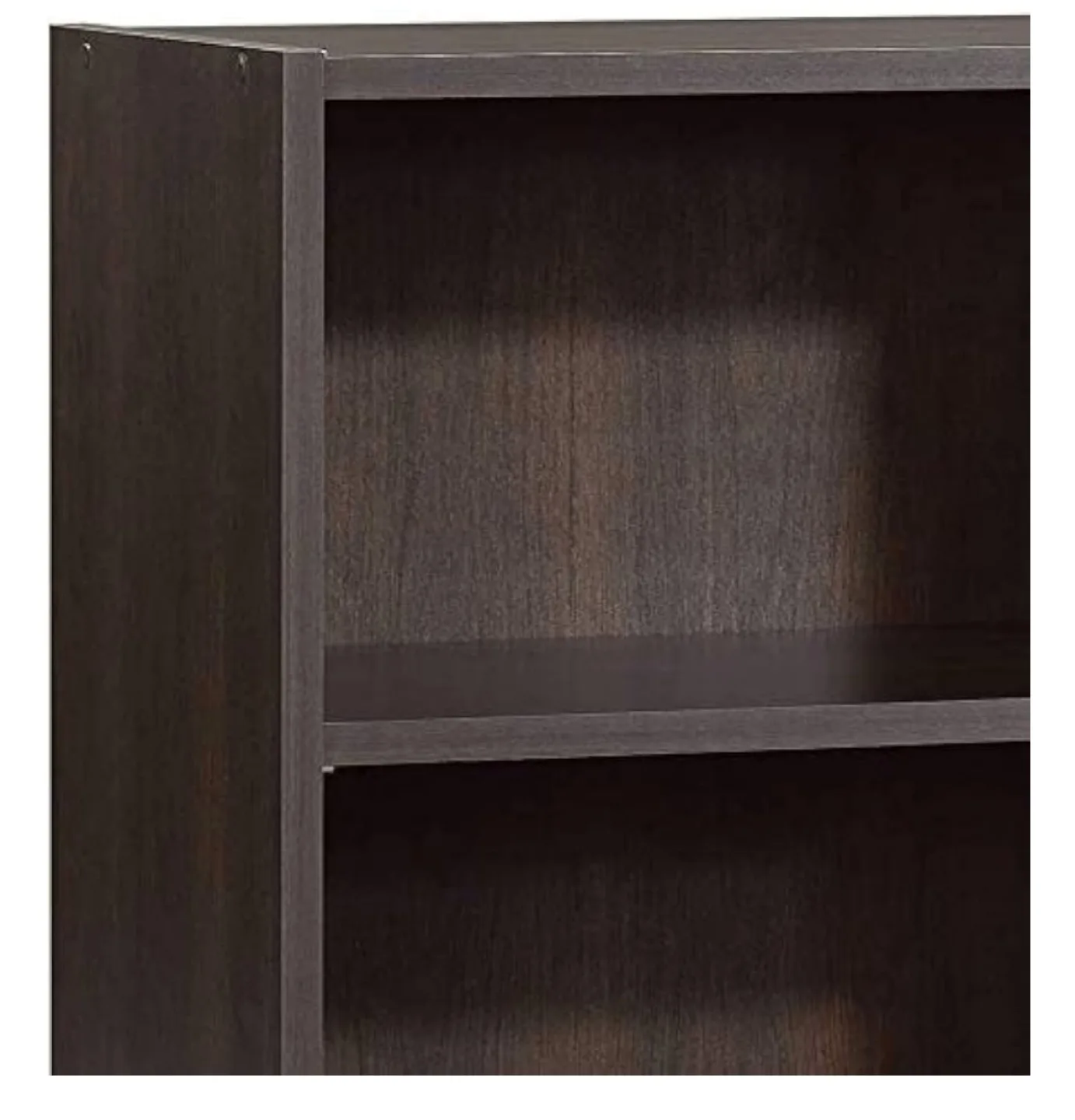 New Sauder Select 3-Shelf Bookcase - Dark Wood Finish image indicator(6)