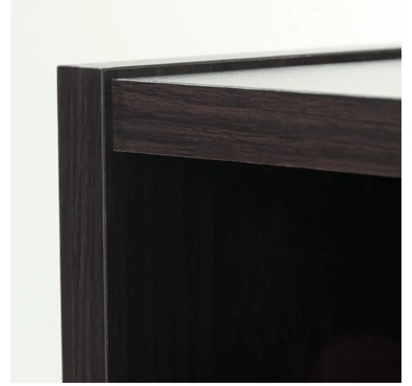 New Sauder Select 3-Shelf Bookcase - Dark Wood Finish image indicator(7)