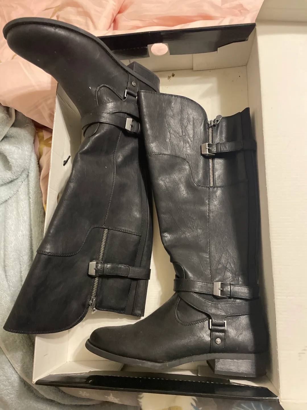 G By Guess Black Riding Boots image indicator(2)