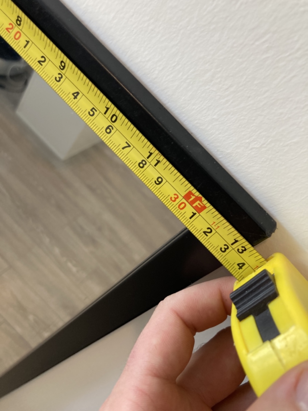Full-Length Black Frame Mirror - photo 3