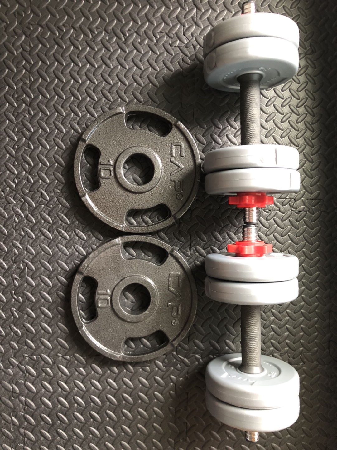 Adjustable Dumbbells with Weight Plates - photo 3