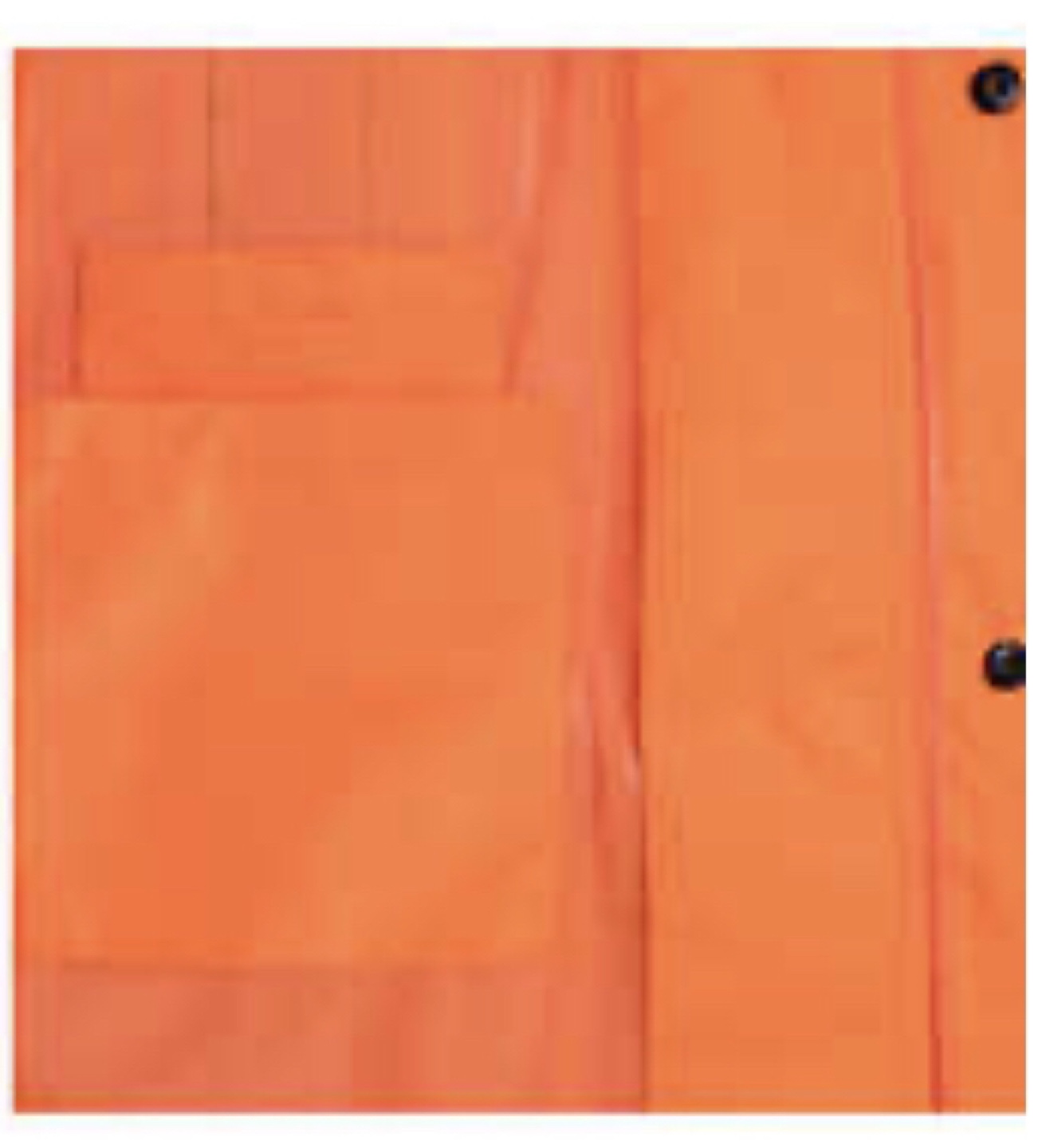 High-visibility orange rain pants