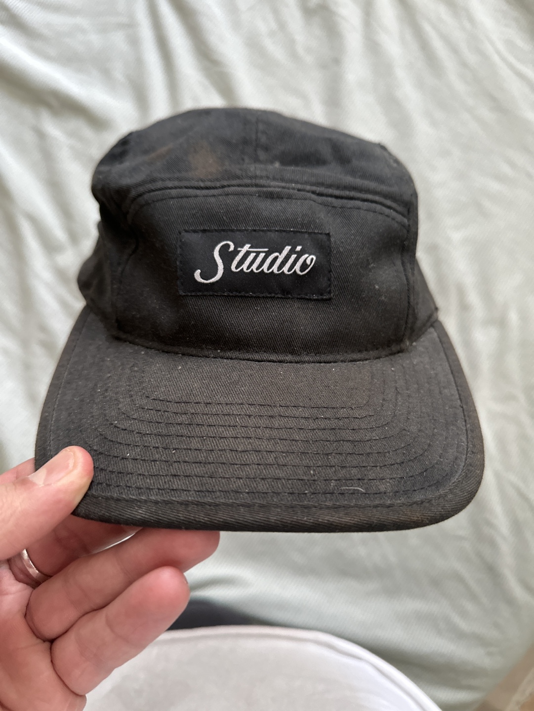 Two Black 5-Panel Hats - photo 2