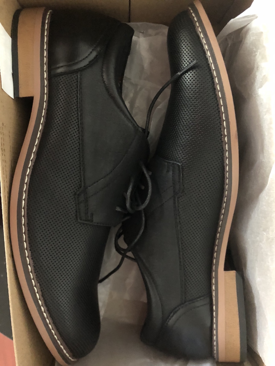Madden Men's Black Perforated Oxford Shoes - photo 3