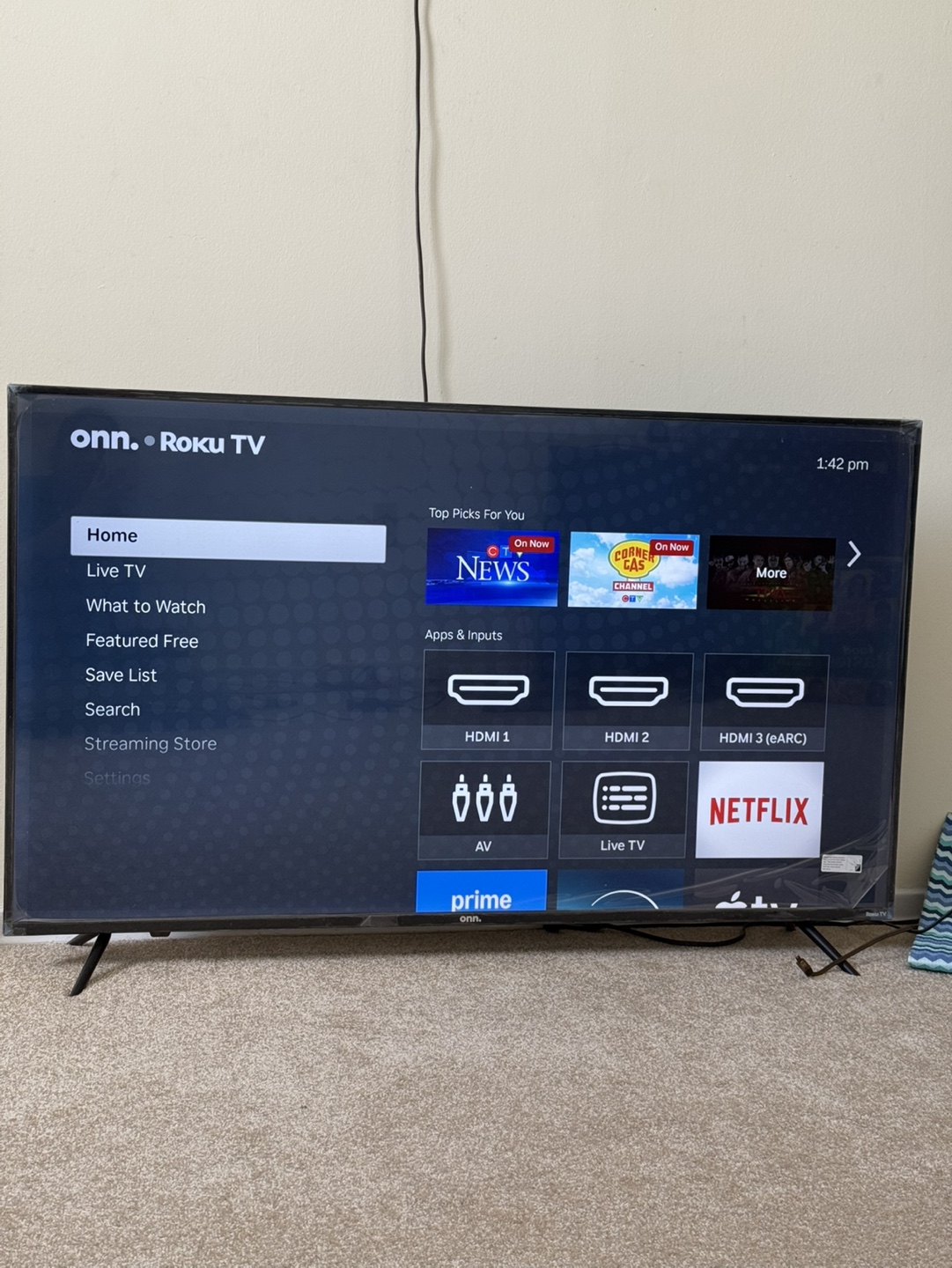 onn. Roku TV Smart TV 55inch