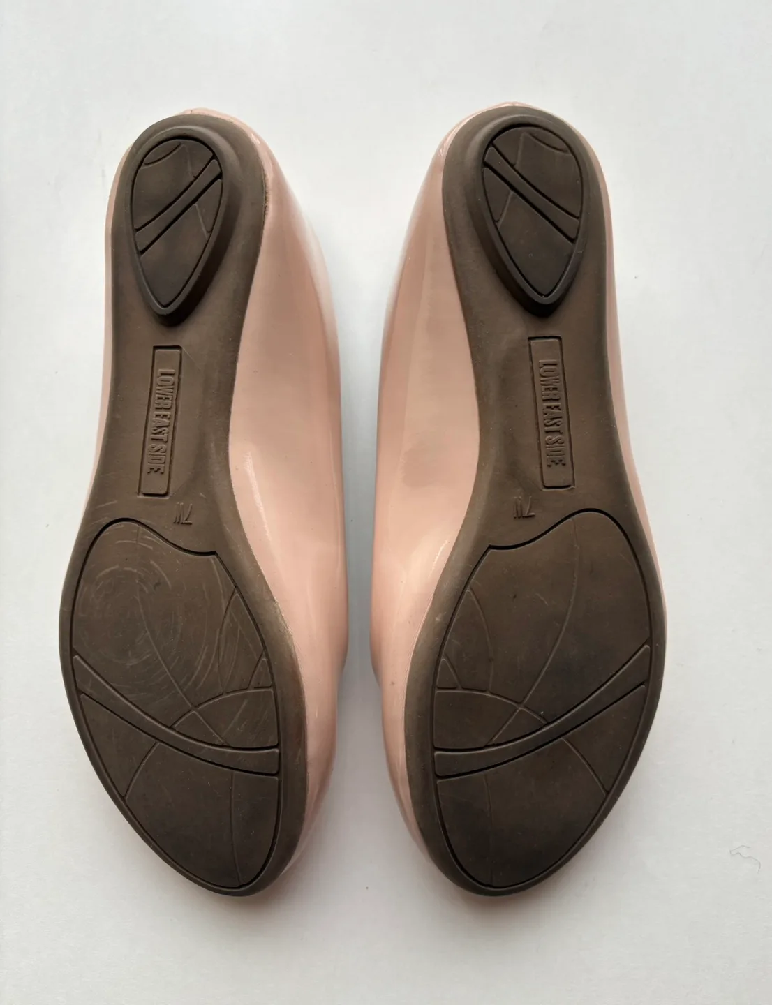 Lower East Side Nude Patent Leather Ballerina Flats - Size 7W image indicator(3)