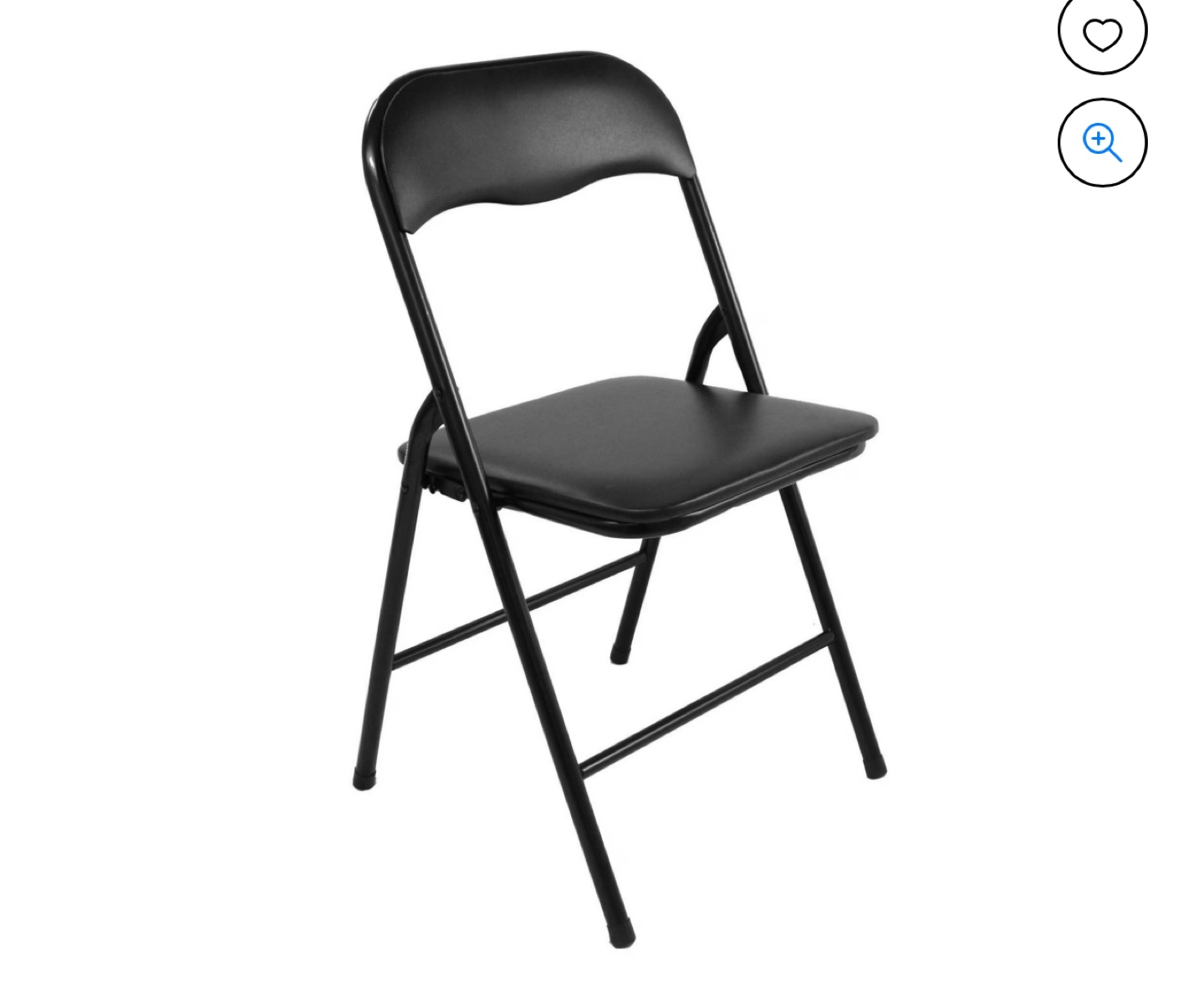 Set of 3 Folding Chairs - Black & Grey - photo 2