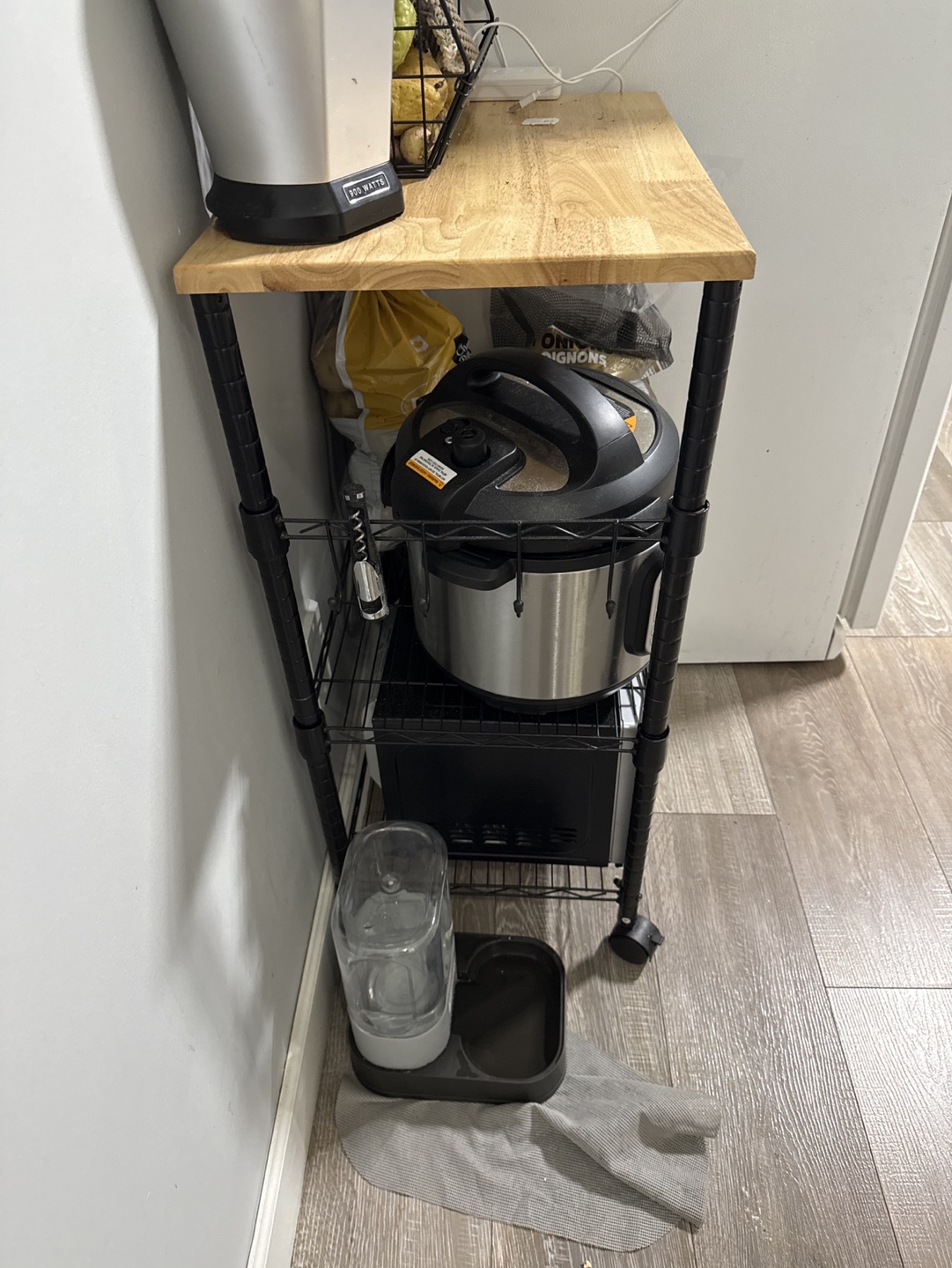 Rolling Kitchen Cart with 3 Shelves - photo 2