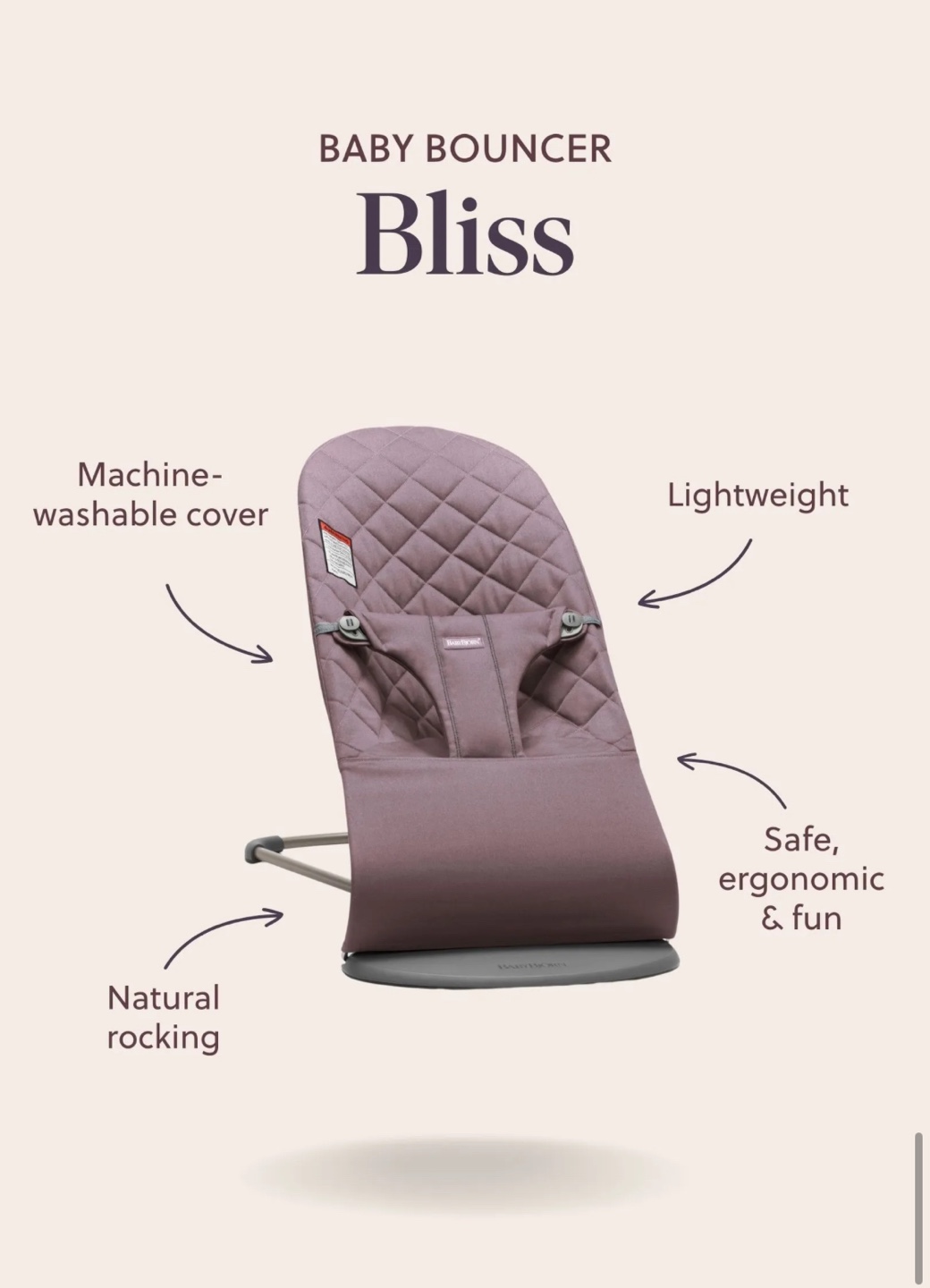 BabyBjörn Bouncer Bliss (Olive)
