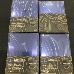 card hard sleeve 200 Sleeves Plastic, 3"x 4" Trading Card Holder, Sports Cards Protectors for Top Baseball Game Sports Cards Cases (100 Hard + 100 Soft Sleeves) : Toys & Games protecting your investment is crucial Popcorn Games Hard Card Sleeves