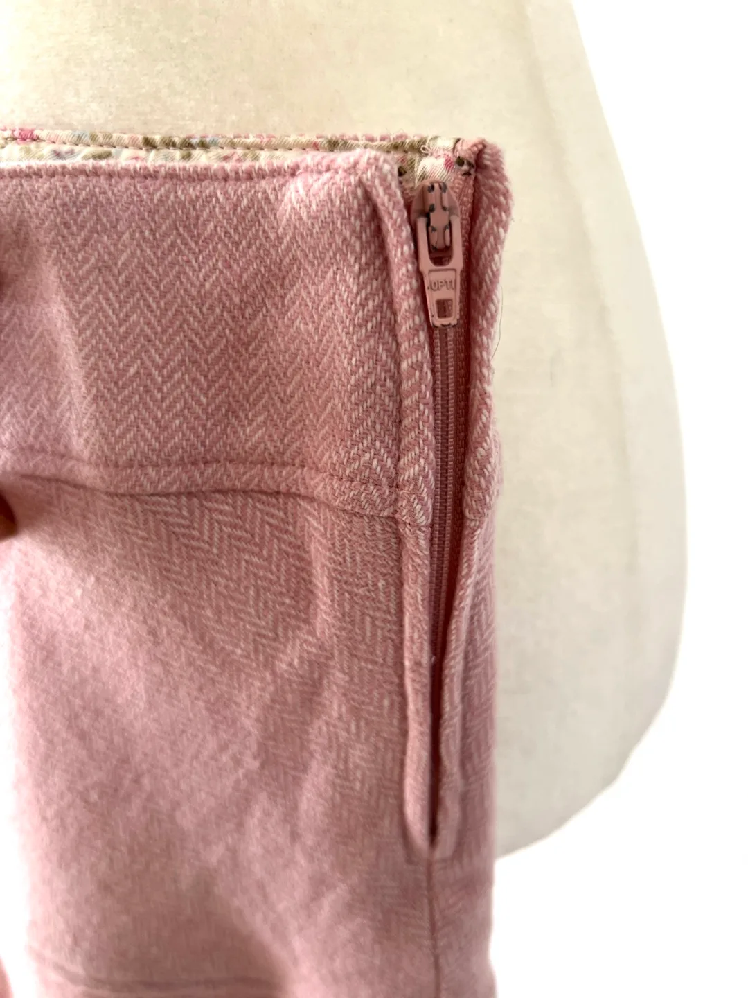 Benetton Girls Pink Herringbone Skirt image indicator(10)