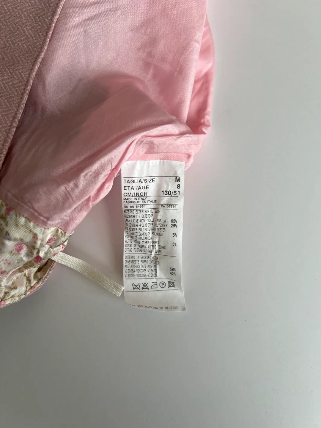 Benetton Girls Pink Herringbone Skirt image indicator(9)